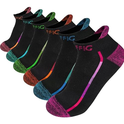 NAFFIC Women's Athletic Low Cut Sport Socks, 6 Pairs