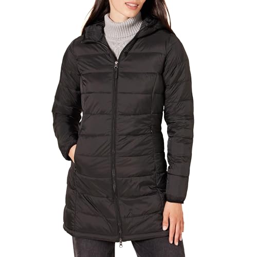 Women's Lightweight Water-Resistant Hooded Puffer Coat