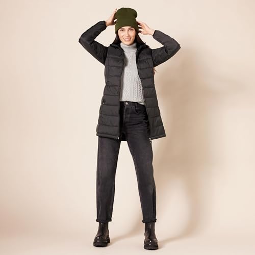 Women's Lightweight Water-Resistant Hooded Puffer Coat