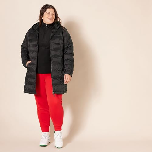 Women's Lightweight Water-Resistant Hooded Puffer Coat