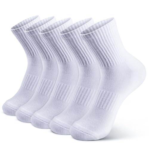 5 Pairs Women's Arch Support Sports Ankle Socks