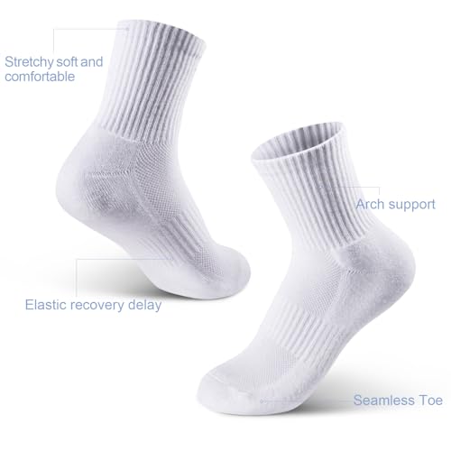 5 Pairs Women's Arch Support Sports Ankle Socks