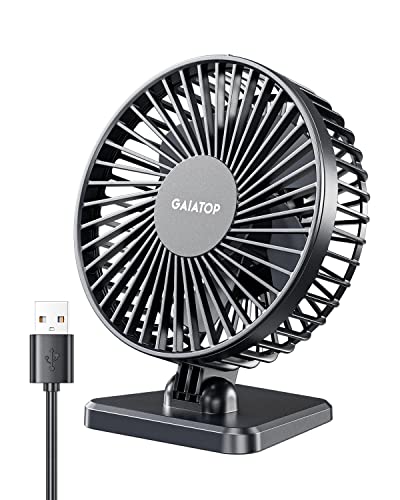 Portable Quiet USB Desk Fan with 3 Speeds