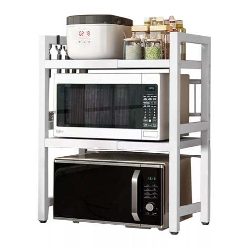 Expandable 3-Tier Microwave Shelf and Storage Rack