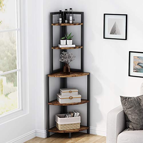 Tribesigns 5-Tier Corner Shelf Storage Rack