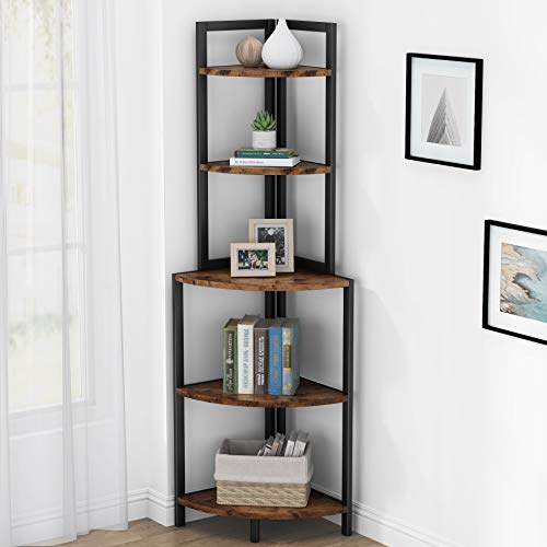 Tribesigns 5-Tier Corner Shelf Storage Rack