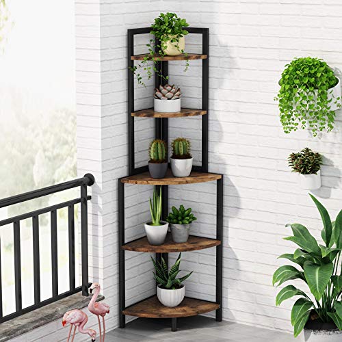 Tribesigns 5-Tier Corner Shelf Storage Rack