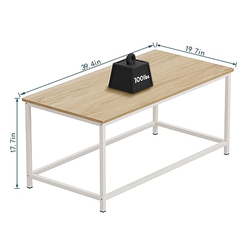 SAYGOER Modern Rectangular Coffee Table for Living Room