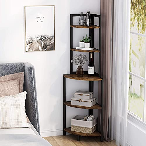 Tribesigns 5-Tier Corner Shelf Storage Rack