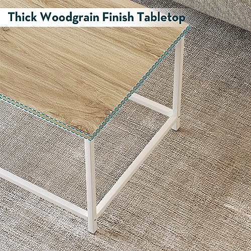 SAYGOER Modern Rectangular Coffee Table for Living Room