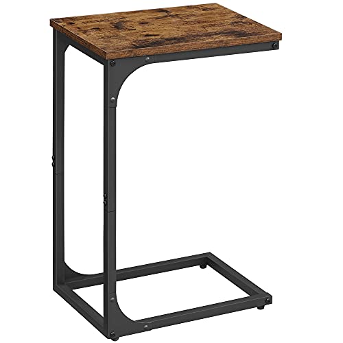 VASAGLE Industrial C-Shaped Side Table for Living Spaces