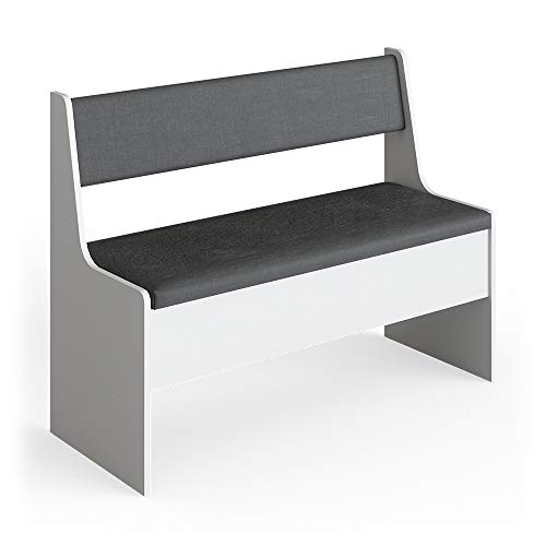 Vicco White/Anthracite Dining Room Corner Bench