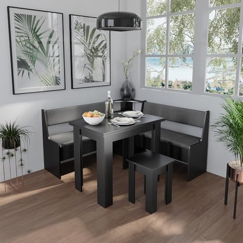 Vicco Black Corner Dining Room Bench, 106.6 cm