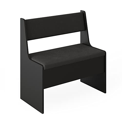 Roman Style Black Corner Dining Bench