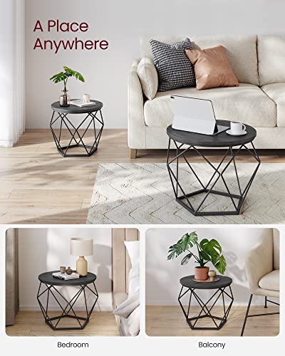 VASAGLE Modern Round Coffee Tables Set of 2