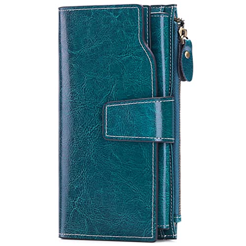 SENDEFN Women's Genuine Leather Large Wallet