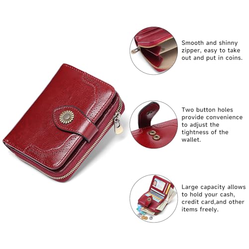 RFID Blocking Leather Wallet with Card Slots