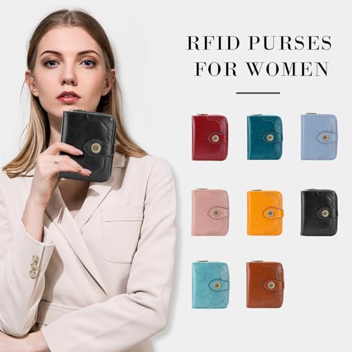 RFID Blocking Leather Wallet with Card Slots