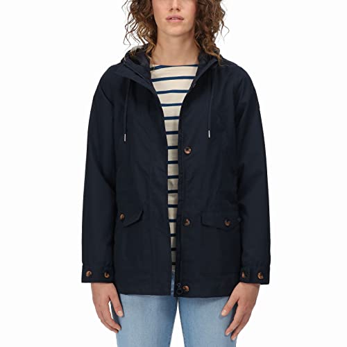 Nahla Waterproof Hooded Jacket for Women - Navy