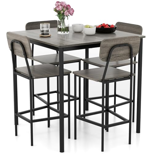 Counter Height 5-Piece Kitchen Dining Set