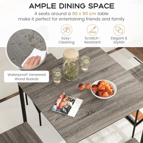 Counter Height 5-Piece Kitchen Dining Set