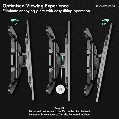 Invision Tilt & Swivel TV Wall Bracket Mount