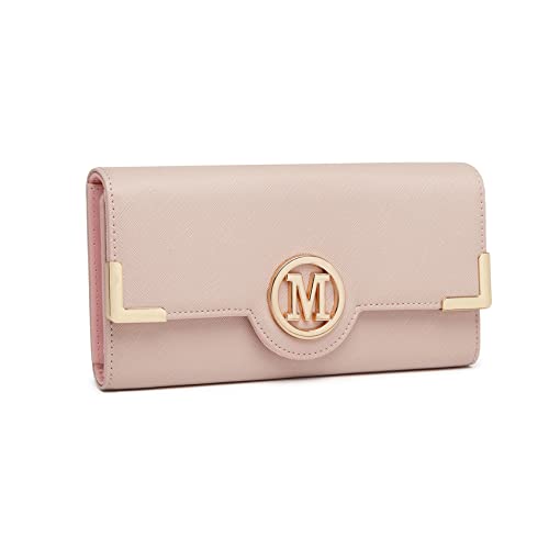 Miss Lulu Women's Long Wallet with Metal Buckle