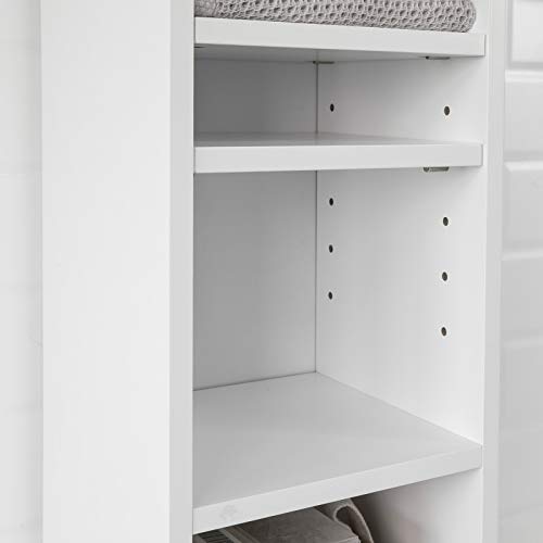 SoBuy White Tall Bathroom Storage Cabinet 180cm