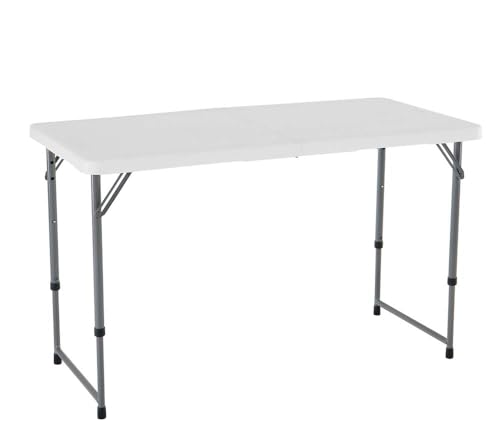 Height Adjustable Folding Table for Crafts and Camping