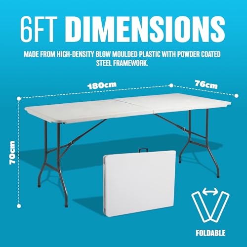 4ft Heavy Duty Folding Table for Events and Dining