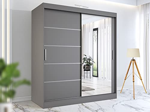 Stylish LED Sliding Wardrobe - Multiple Sizes Available