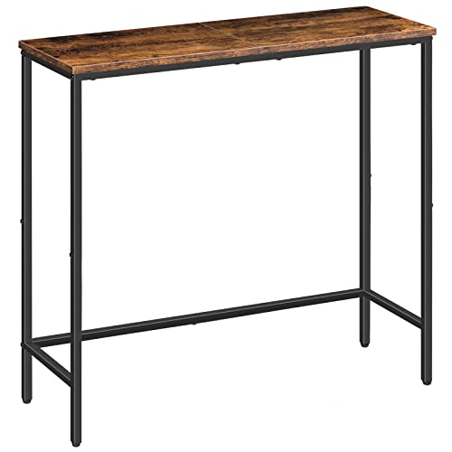 HOOBRO Slim Rustic Console Table for Small Spaces