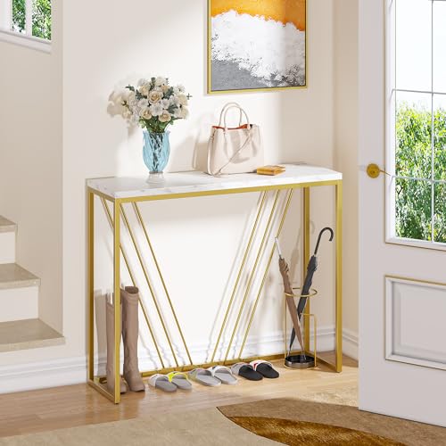 YITAHOME Narrow Metal Console Table for Hallway