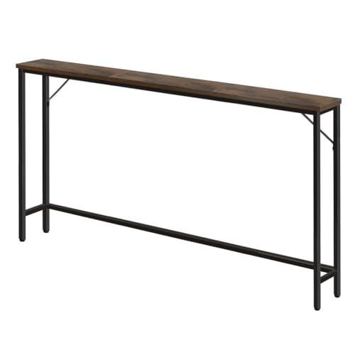 FURWOO Rustic Slim Console Table for Small Spaces