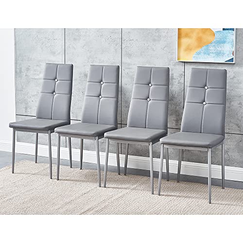 Panana Modern Faux Leather Dining Chairs Set