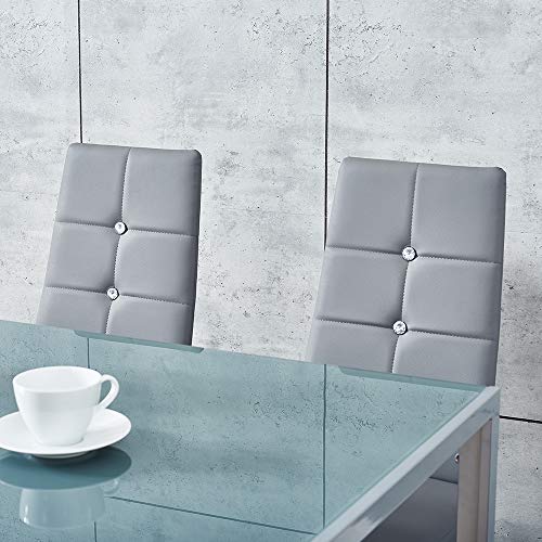 Panana Modern Faux Leather Dining Chairs Set