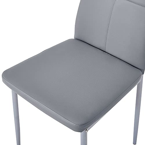 Panana Modern Faux Leather Dining Chairs Set