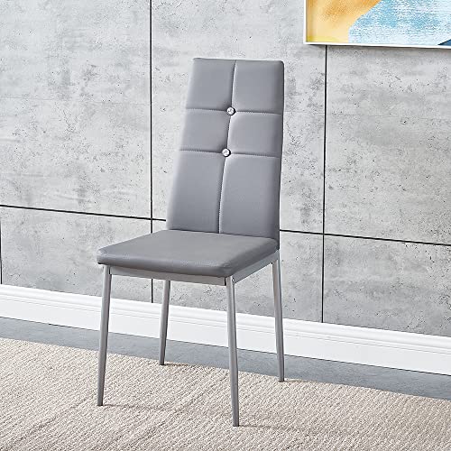 Panana Modern Faux Leather Dining Chairs Set