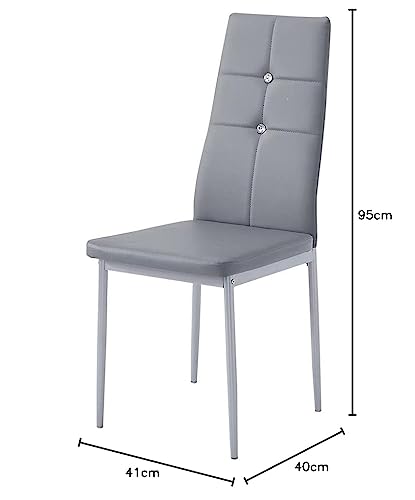 Panana Modern Faux Leather Dining Chairs Set