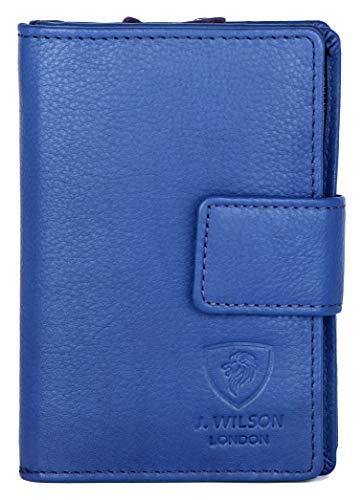 Royal Blue RFID Designer Leather Wallet for Women