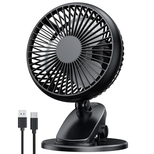FCOOL 5000mAh Rechargeable Portable Clip Fan
