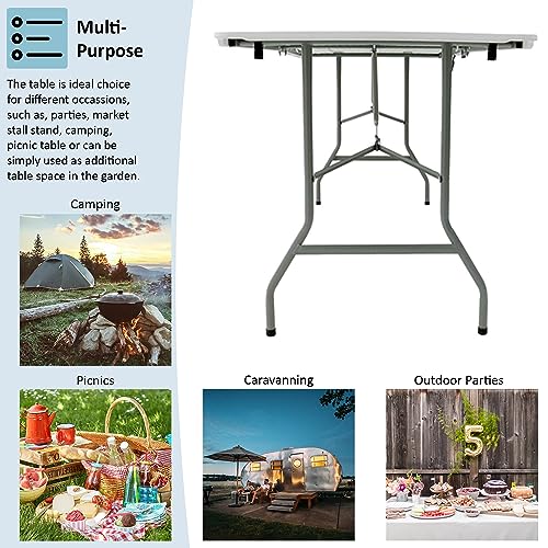 Heavy-Duty 6ft Folding Table for All Occasions