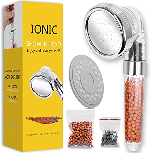 High Pressure Ionic Shower Head with Filters