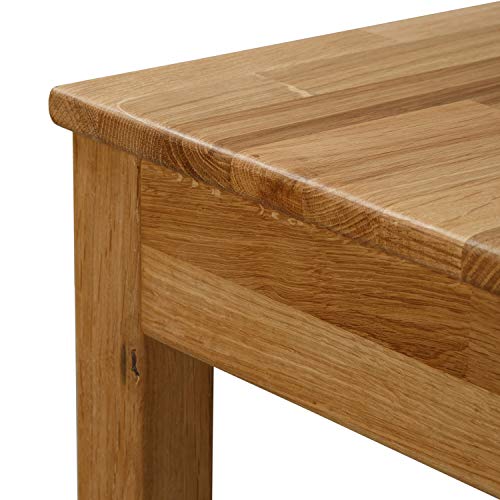 Tomas Solid Oak Wood Dining Bench Seat