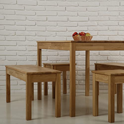 Tomas Solid Oak Wood Dining Bench Seat
