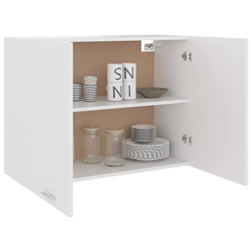 Scandinavian Style White Wall Hanging Cabinet