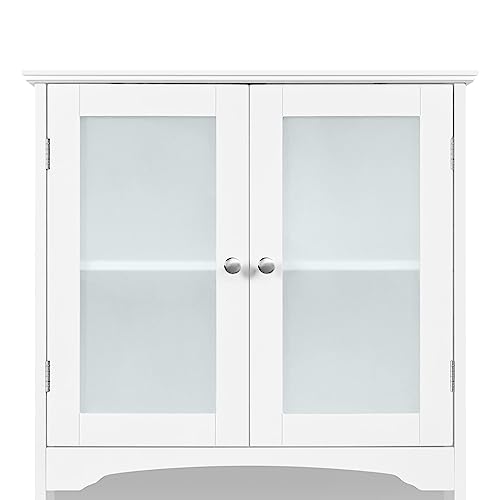 Yaheetech Tall Storage Cabinet with Adjustable Shelves