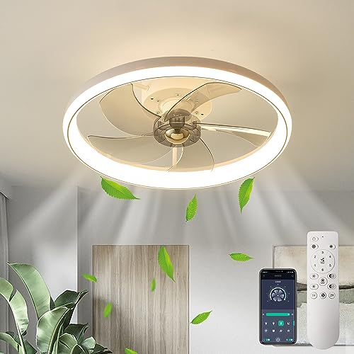 Modern 50cm Ceiling Fan with Remote and Lights