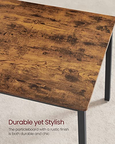 VASAGLE 3-Piece Rustic Dining Table Set