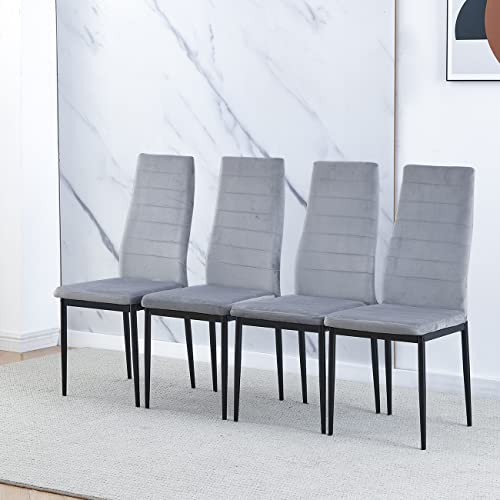 Modern 5-Piece Black Dining Set for Small Spaces